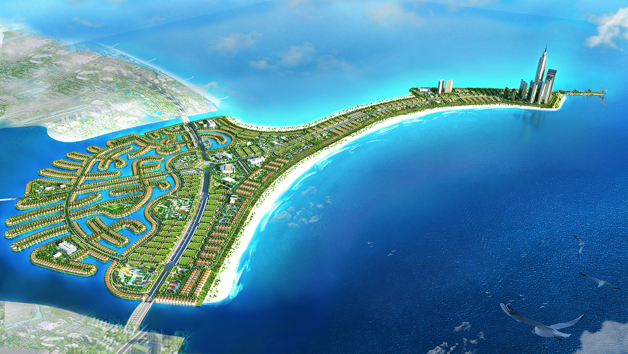 Phối cảnh dự án Vinhomes Green Paradise tại Cần Giờ, TPHCM