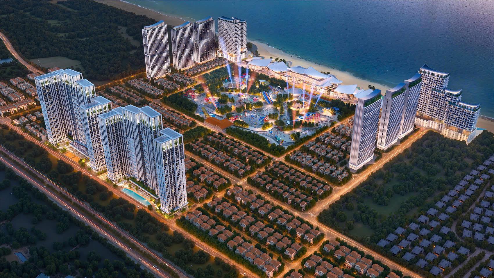 Phối cảnh Blanca City Vũng Tàu về đêm