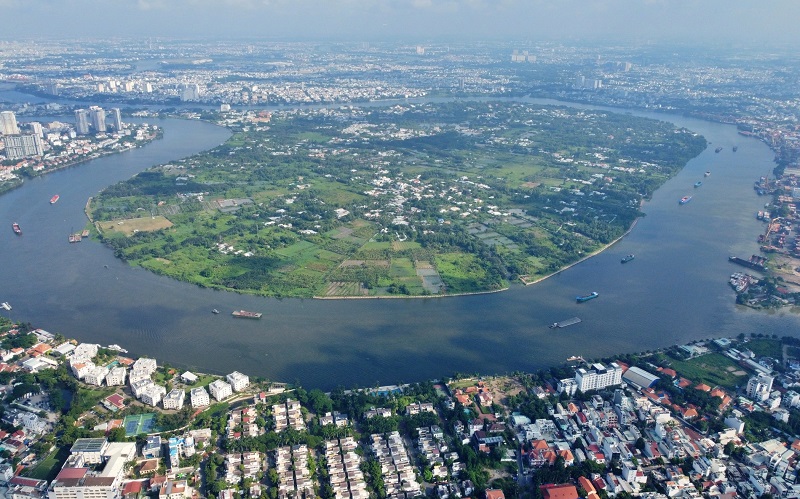 Bán đảo Thanh Đa bên sông Sài Gòn, tháng 10/2024. Ảnh: Quỳnh Trần