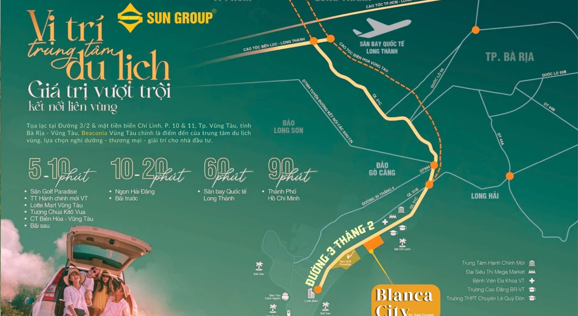 Vị trí của Blanca City Vũng Tàu