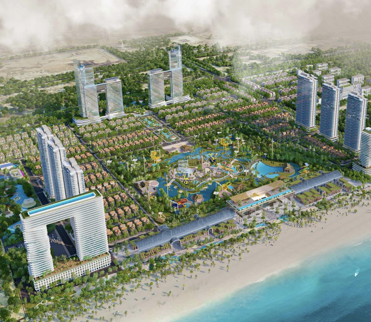 Phối cảnh khu đô thị đường 3/2